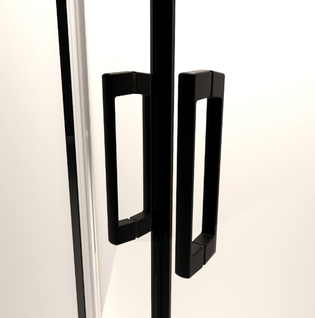 Душові двері RADAWAY Premium Pro Black DWJ 160 см скло прозоре 1014160-54-01R - зображення 5
