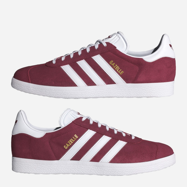 Чоловічі кеди низькі adidas Originals Gazelle B41645 42 (UK 8) Бордові (4059811862389) - зображення 5