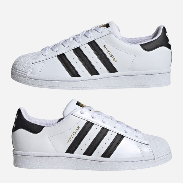 Sneakersy damskie skórzane adidas Originals Superstar W FV3284 (5.5UK) 38.5 Białe (4062056831881) - obraz 5