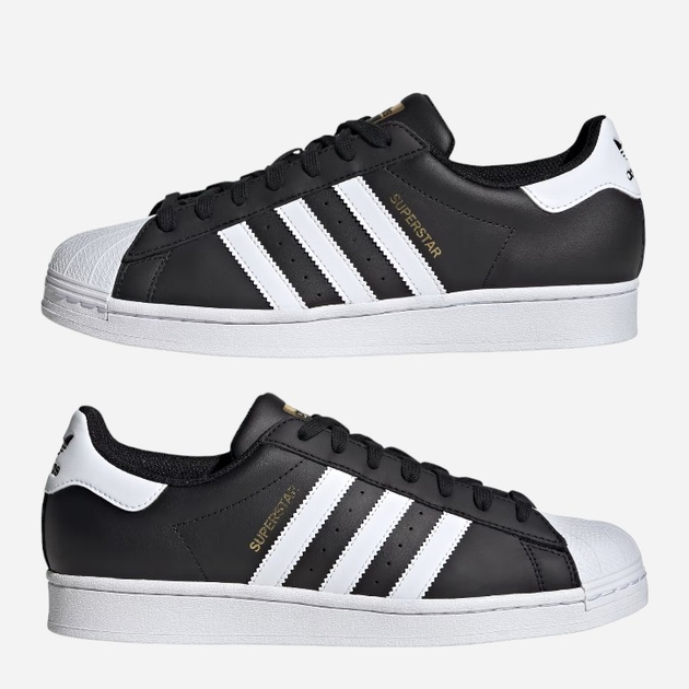 Чоловічі кеди низькі adidas Originals Superstar ID4636 (9UK) 43.5 Чорні (4066756396985) - зображення 5