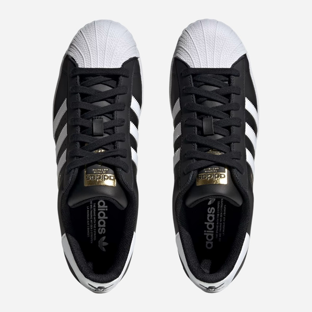 Чоловічі кеди низькі adidas Originals Superstar ID4636 (10UK) 44.5 Чорні (4066756400828) - зображення 6
