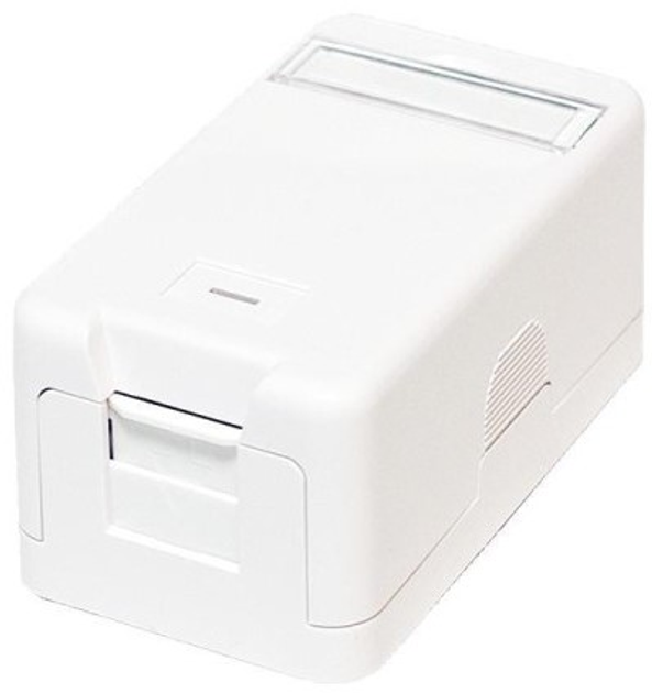 Puszka natynkowa keystone Logilink 1 port RJ-45 UTP White (4052792027709) - obraz 1