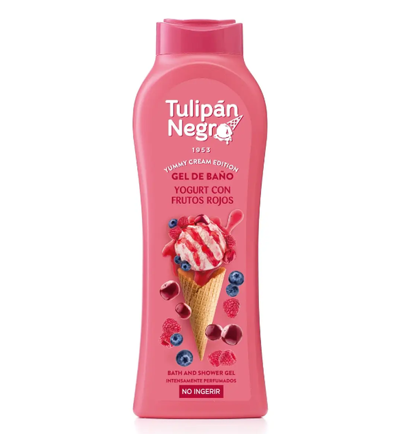 Гель для душа "Ягодный йогурт" - Tulipan Negro Yummy Cream Edition Bath And Shower Gel Yoghurt With Red - Фото 1 Гель для душа "Ягодный йогурт" - Tulipan Negro Yummy Cream Edition Bath And Shower Gel Yoghurt With Red - изображение 1