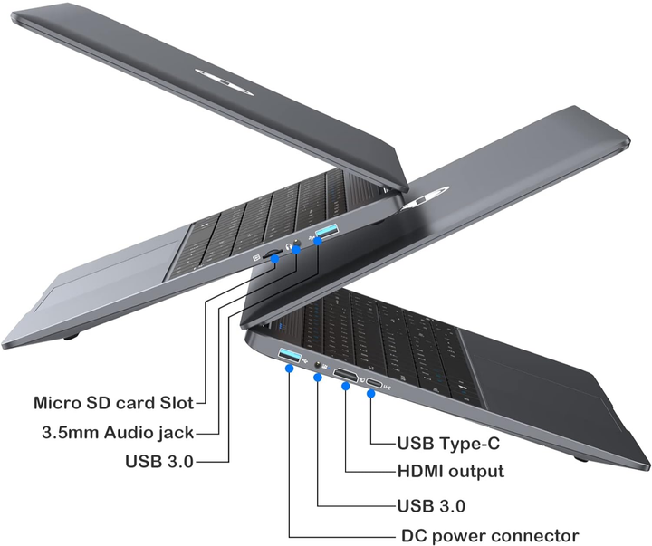 Ноутбук 15.6" SGIN X15 Intel Celeron N4500 RAM 12GB SSD 512GB Windows 11 - изображение 6