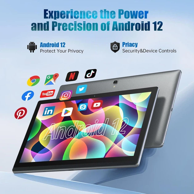Планшет 14.1" Full HD MESWAO MES-B1 6/128Gb 10 ядер Android 12 10000 mAh Сірий - зображення 3