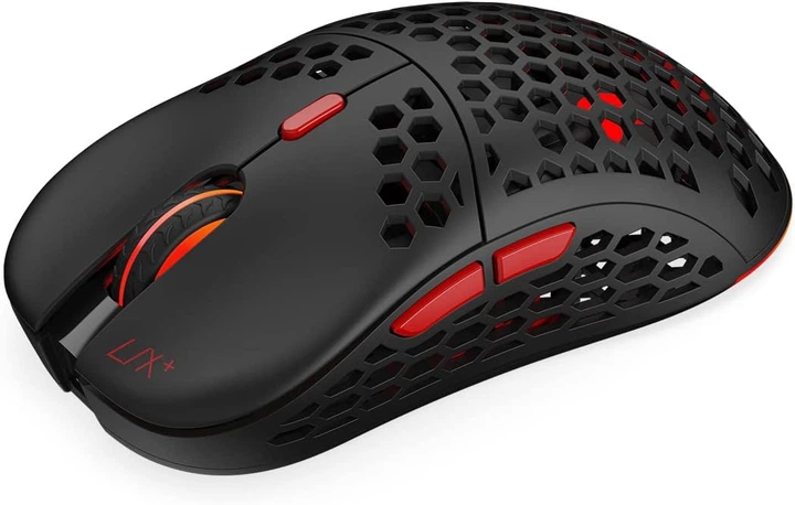 Беспроводная мышь SPC Gear LIX Plus SPG151 / PixArt 3370 / 19000 DPI / 6 кнопок / RGB подсветка / Черная - Б/У - изображение 2