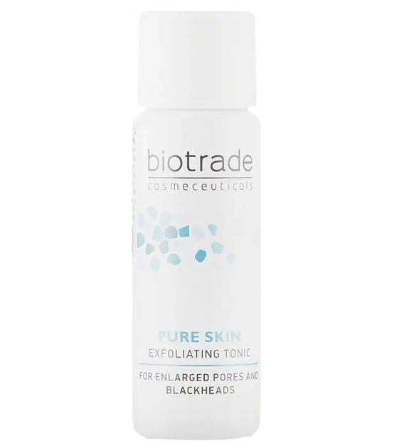 PURE SKIN Тонік-ексфоліант із кислотами (travel size) Biotrade, 10 мл - Фото 1 PURE SKIN Тонік-ексфоліант із кислотами (travel size) Biotrade, 10 мл - зображення 1