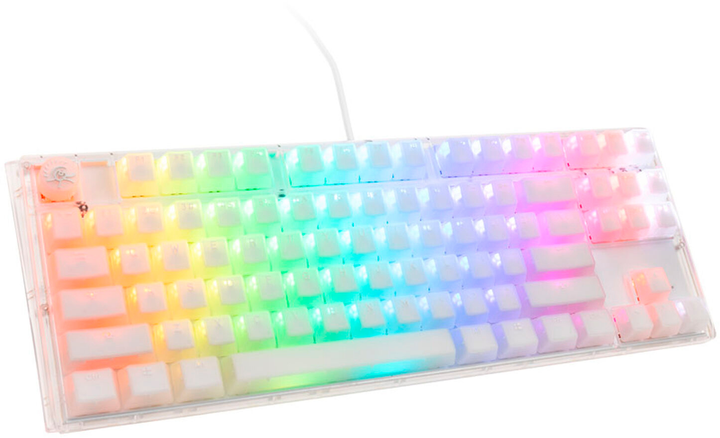 Klawiatura przewodowa Ducky One 3 TKL RGB LED MX Brown USB Aura White (100352879) - obraz 2