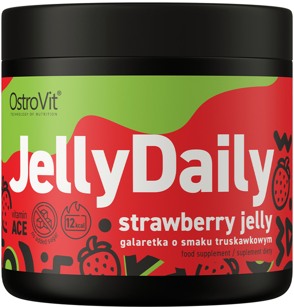 Желе OstroVit Mr. Tonito Jelly Daily Strawberry 350 г (5903246227031) - зображення 1