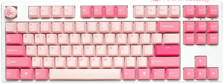 Ігрова клавіатура Ducky One 3 Gossamer TKL MX Speed Silver Pink (100043076) - зображення 1