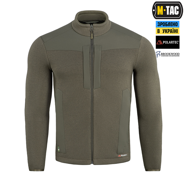 Кофта M-Tac Senator Fleece Polartec Dark Olive 2XL - зображення 2