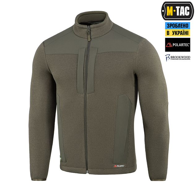 Кофта M-Tac Senator Fleece Polartec Dark Olive L - зображення 1