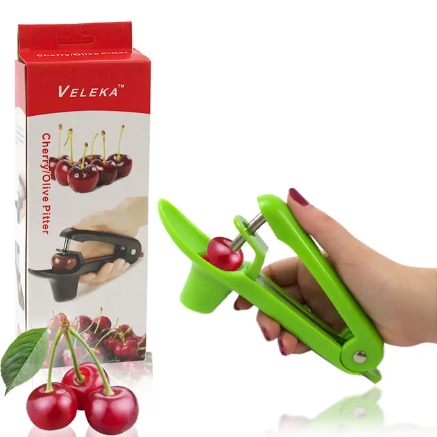 Машинка для удаления косточек из вишни Cherry Olive Зеленый - Фото 5 Машинка для удаления косточек из вишни Cherry Olive Зеленый - изображение 5