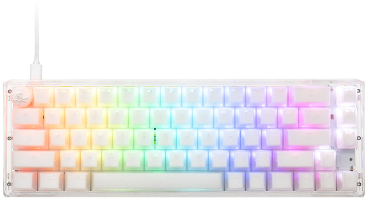 Klawiatura przewodowa Ducky One 3 SF Cherry MX Blue USB Aura White (4711281575007) - obraz 2