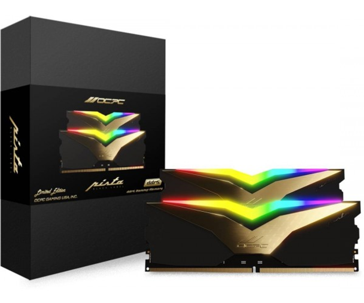 DDR5 32Gb 6000MHz (2*16Gb) OCPC PISTA RGB C40 Black Label, Retail Kit - изображение 3