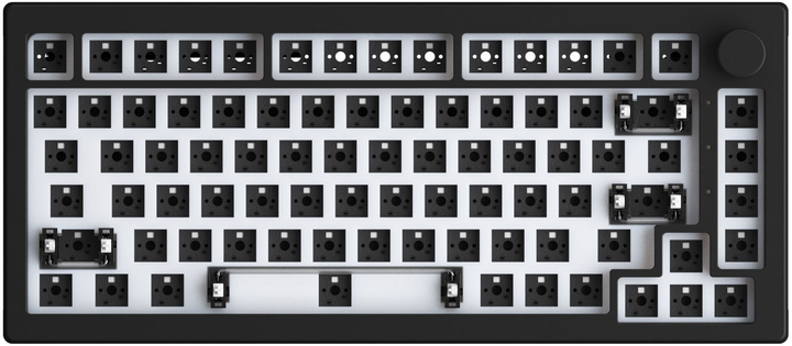 Obudowa klawiatury Akko 5075S RGB QMK Barebone ISO Dark Knight (GATA-2599) - obraz 1