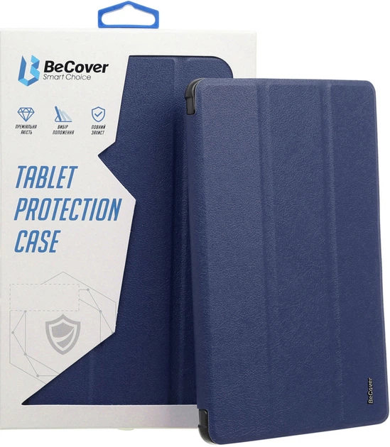 Чохол для планшета Apple iPad Air (4/5) 2020/2022 10.9" BeCover Tri Fold Hard Deep Blue (BC_711128) - Фото 1 Чохол для планшета Apple iPad Air (4/5) 2020/2022 10.9" BeCover Tri Fold Hard Deep Blue (BC_711128) - зображення 1