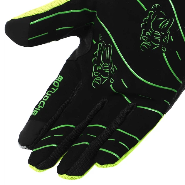 Мотоперчатки Motuoche 9410 размер L Black-Green - изображение 5