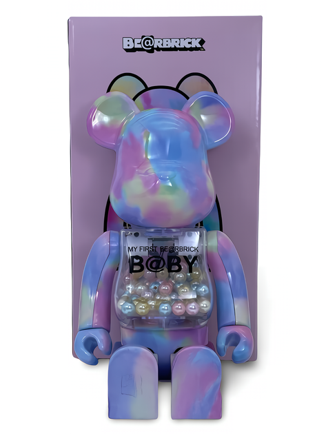 Статуетка Bearbrick x My First Baby x Macau 2021 400% 28 см Medicom Toy Цукерковий рай - зображення 8