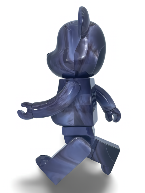 Статуэтка Bearbrick x NASA x BLACK HOLE 400% 28 см Medicom Toy