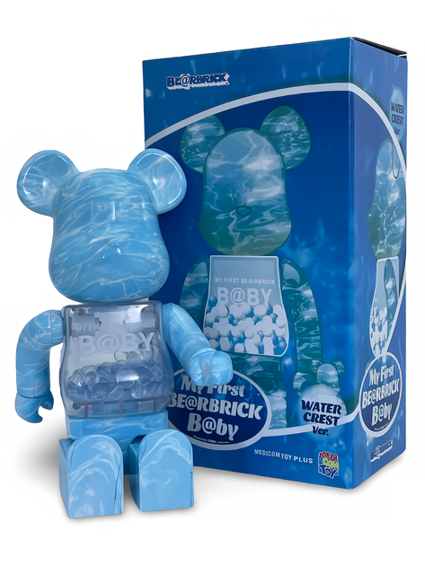 Статуэтка Bearbrick x My First Baby x Water Crest 400% 28 см Medicom Toy Стихия Вода - изображение 7