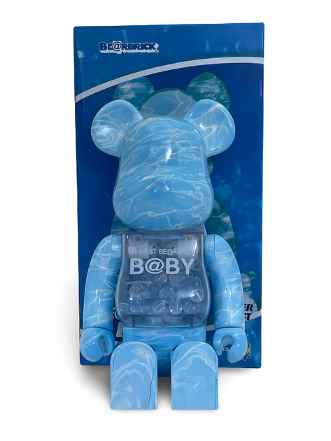 Статуэтка Bearbrick x My First Baby x Water Crest 400% 28 см Medicom Toy Стихия Вода - изображение 8