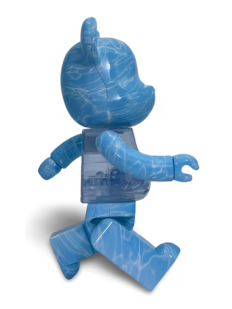 Статуэтка Bearbrick x My First Baby x Water Crest 400% 28 см Medicom Toy Стихия Вода - изображение 12