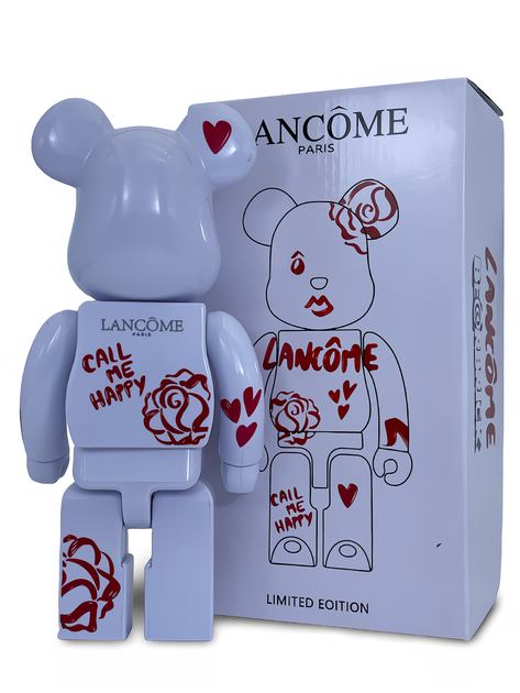 Статуетка Bearbrick x Lancome Paris x CALL ME HAPPY 400% 28 см Medicom Toy Косметика - зображення 2