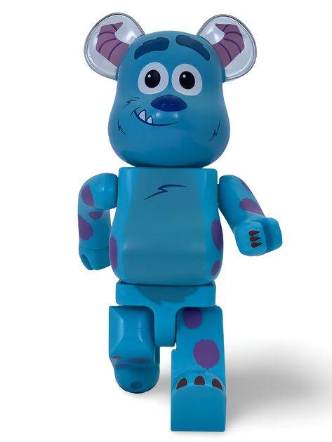 Статуетка Bearbrick x Disney Pixar x Monsters Sulley 400% 28 см Medicom Toy Карпорація монстрів - зображення 12