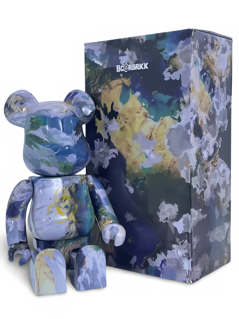 Статуетка Bearbrick x NASA x Innersect Earth 400% 28 см Medicom Toy Апокаліпсис - зображення 7