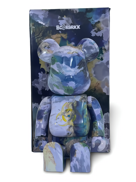 Статуетка Bearbrick x NASA x Innersect Earth 400% 28 см Medicom Toy Апокаліпсис - зображення 8