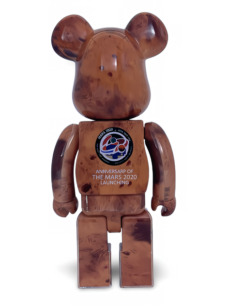 Статуетка Bearbrick x NASA x Mars 400% 28 см Medicom Toy Марс - зображення 10