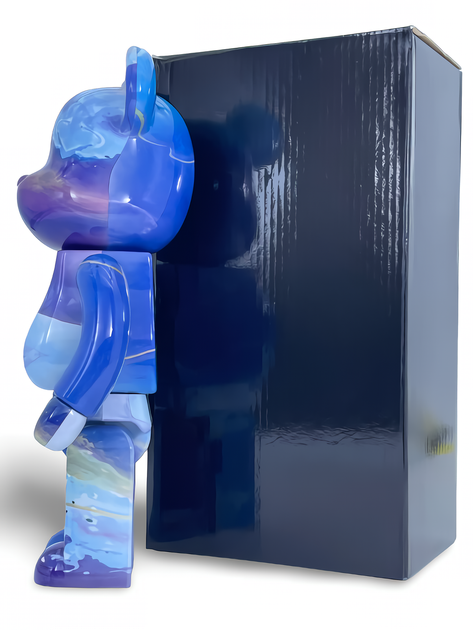 Статуэтка Bearbrick x Marble 2021 400% 28 см Medicom Toy Самоцвет - изображение 3