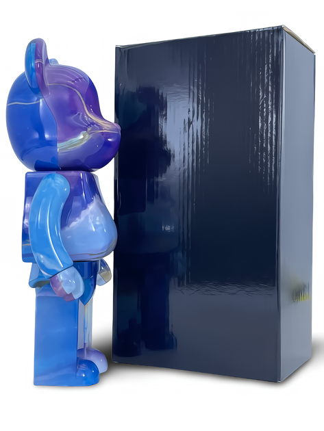 Статуэтка Bearbrick x Marble 2021 400% 28 см Medicom Toy Самоцвет - изображение 4