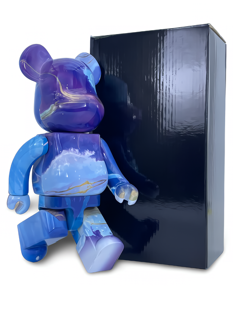 Статуэтка Bearbrick x Marble 2021 400% 28 см Medicom Toy Самоцвет - изображение 6