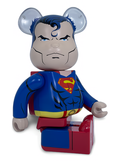 Статуэтка Bearbrick x Batman Hush x Superman 400% 28 см Medicom