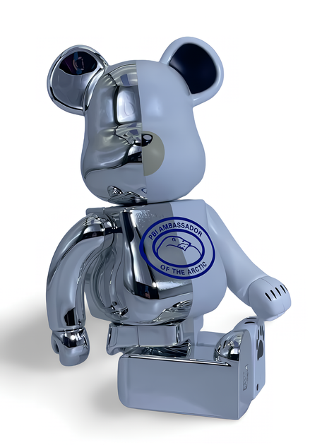 Статуэтка Bearbrick x Canada Goose x Polar Bears 400% 28 см Medicom Toy Полярный медвежонок - изображение 13