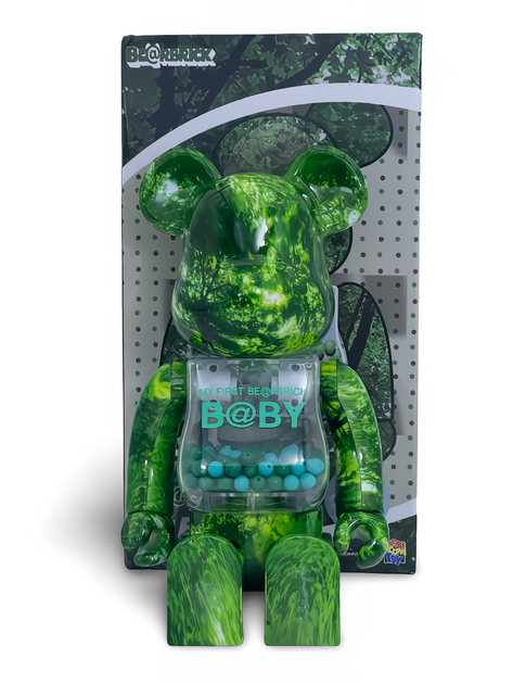 Статуетка Bearbrick x My First Baby x Forest Green 400% 28 см Medicom Toy Лісові мавки - Фото 8 Статуетка Bearbrick x My First Baby x Forest Green 400% 28 см Medicom Toy Лісові мавки - зображення 8