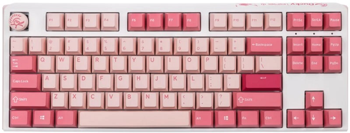 Klawiatura przewodowa Ducky One 3 TKL RGB LED Cherry MX Brown USB Gossamer Pink (100043073) - obraz 1