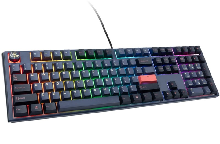 Klawiatura przewodowa Ducky One 3 RGB LED Cherry MX Red USB Cosmic Blue (100043086) - obraz 2