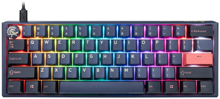 Klawiatura przewodowa Ducky One 3 Mini Cherry MX Silent Red USB Cosmic Blue (100043118) - obraz 1