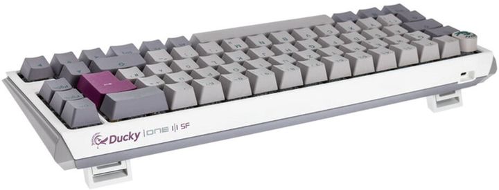 Klawiatura przewodowa Ducky One 3 SF Cherry MX Blue USB Mist Grey (100043151) - obraz 7