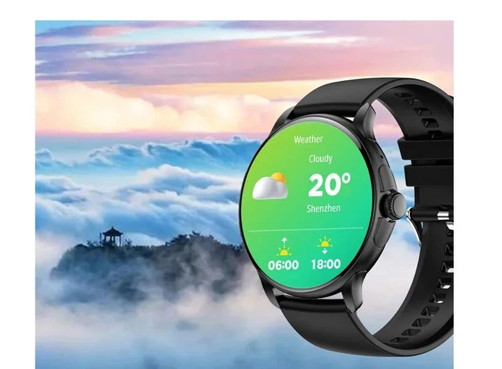 Смарт-годинник LEMFO HK49 Black (тонометр, пульсоксиметр, дзвінки) Amoled екран - зображення 3