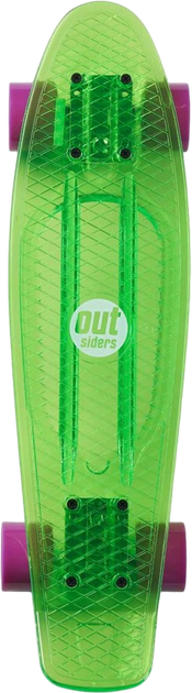 Скейтборд Outsiders Transparent Retro Зелений (5711336034762) - зображення 4