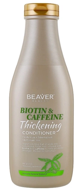 Кондиціонер для слабкого волосся схильного до ламкості та випадання Beaver Professional Biotin & Caffeine Thickening Conditioner 730 мл - Фото 1 Кондиціонер для слабкого волосся схильного до ламкості та випадання Beaver Professional Biotin & Caffeine Thickening Conditioner 730 мл - зображення 1