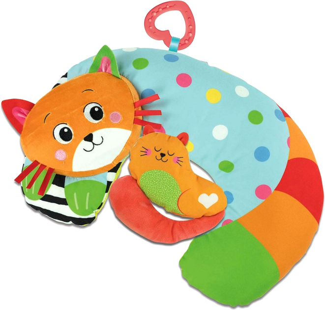 Розвиваючий килимок Clementoni Baby Tummy Time Cushion Kitty Cat (8005125178001) - зображення 2
