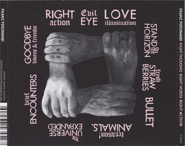 Музичний CD диск Franz Ferdinand – Right Thoughts, Right Words, Right Action (Фірмовий) - Фото 2 Музичний CD диск Franz Ferdinand – Right Thoughts, Right Words, Right Action (Фірмовий) - зображення 2
