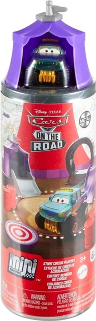 Zestaw do zabawy Mattel Tubo Stunt Circus MiniCars on The Road (0194735125104) - obraz 1