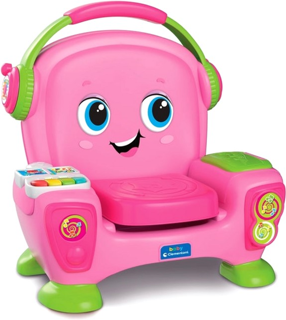 Interaktywny fotel Clementoni Armchair Play Sing and Dance Różowy (8005125177554) - obraz 2