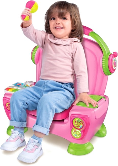 Interaktywny fotel Clementoni Armchair Play Sing and Dance Różowy (8005125177554) - obraz 4